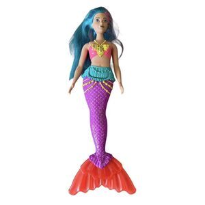 Barbie Dreamtopia Mermaid Doll with Teal Pink Hair and Tiara Doll